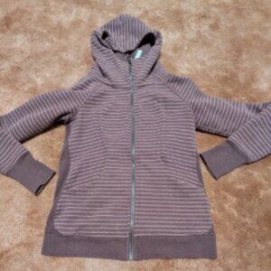 Lululemon Eggplant Striped Cotton Lined Scuba - Size 8